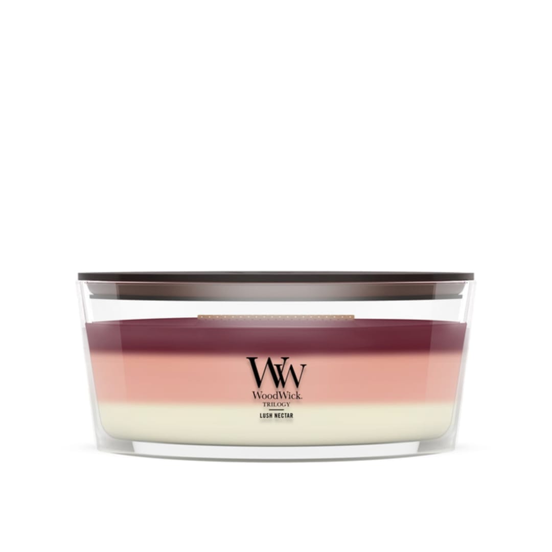 Woodwick Lush Nectar Ellipse Trilogy Candle