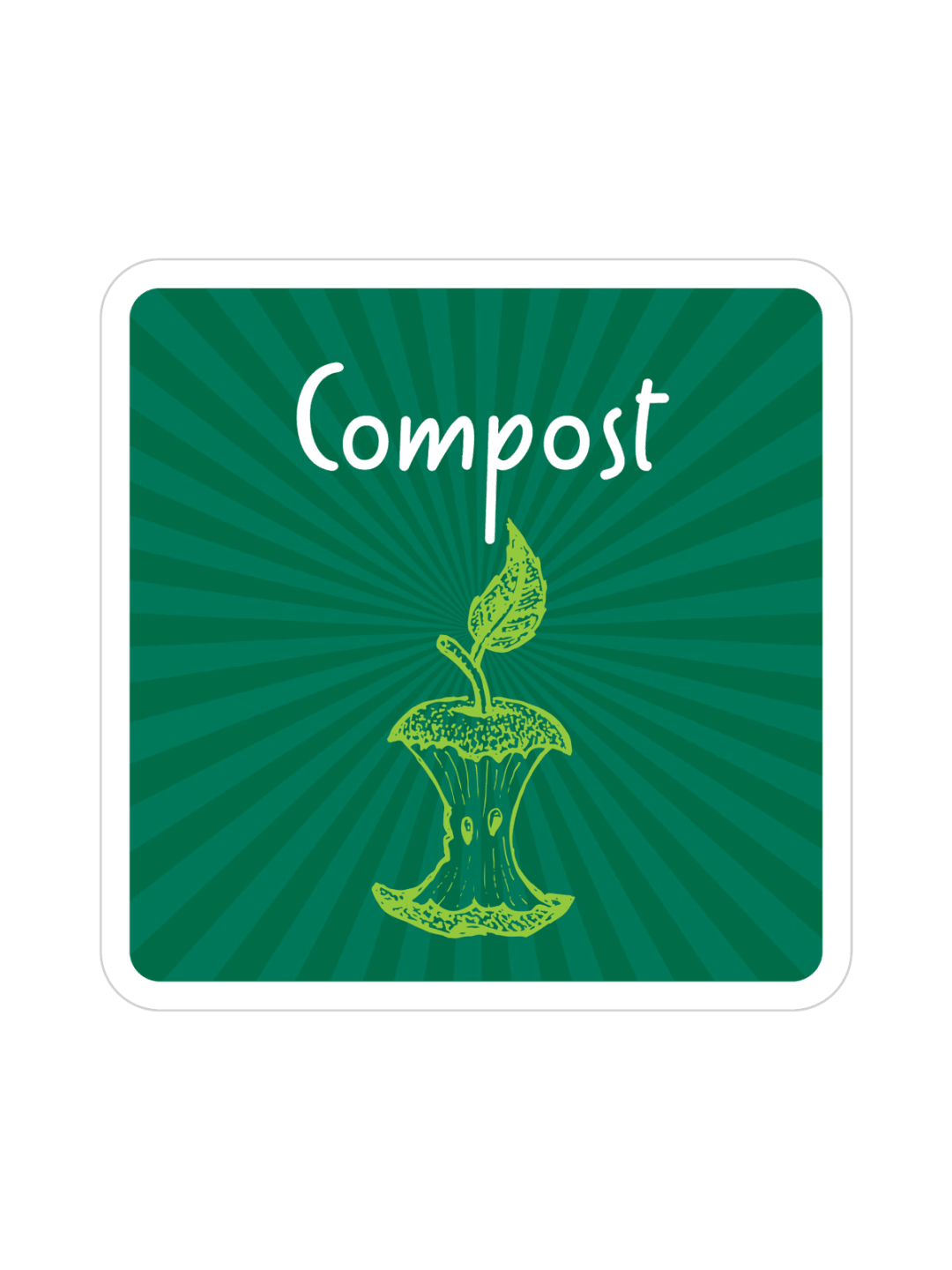 MOSAIC - Label - Compost - Green
