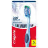Colgate 360 Whole Mouth Clean Toothbrush, Adult Soft Toothbrushes, 5 Pack