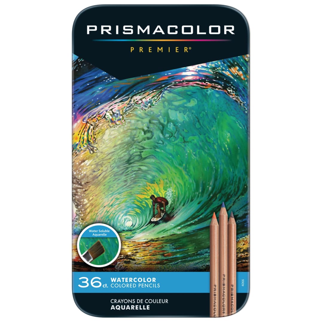 Prismacolor Premier Colored Pencils, Water-Soluble Color Pencil Set, Assorted Colors, 36 Count