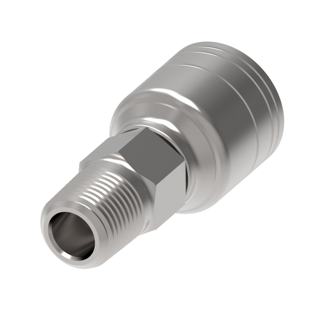 1/4 NPT X 1/2 HYD HOSE FITTING