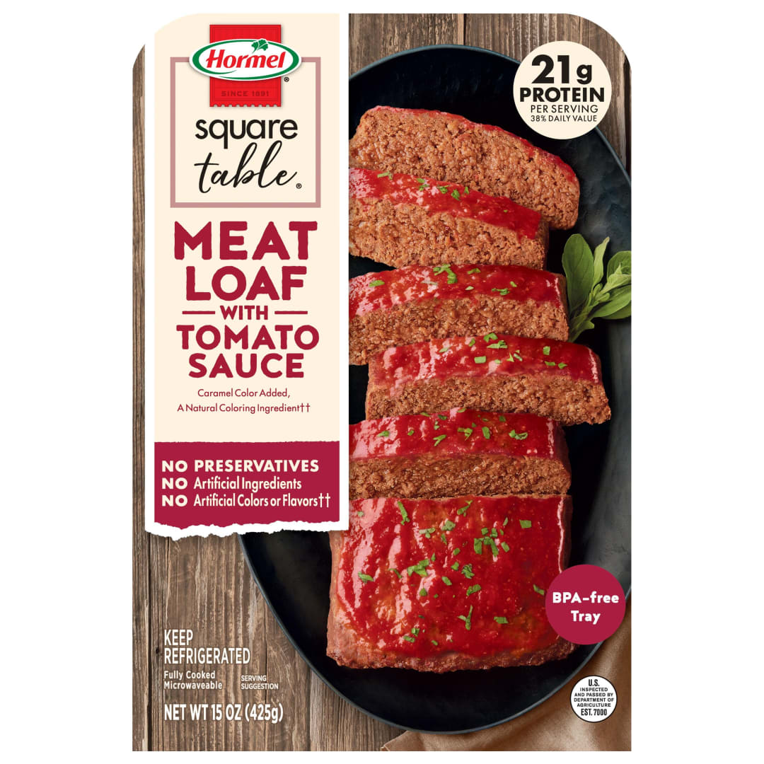 HORMEL SQUARE TABLE Homestyle Meatloaf with Tomato Sauce