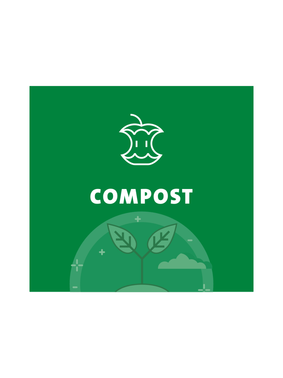  ARISTATA - Sign - Compost - Green