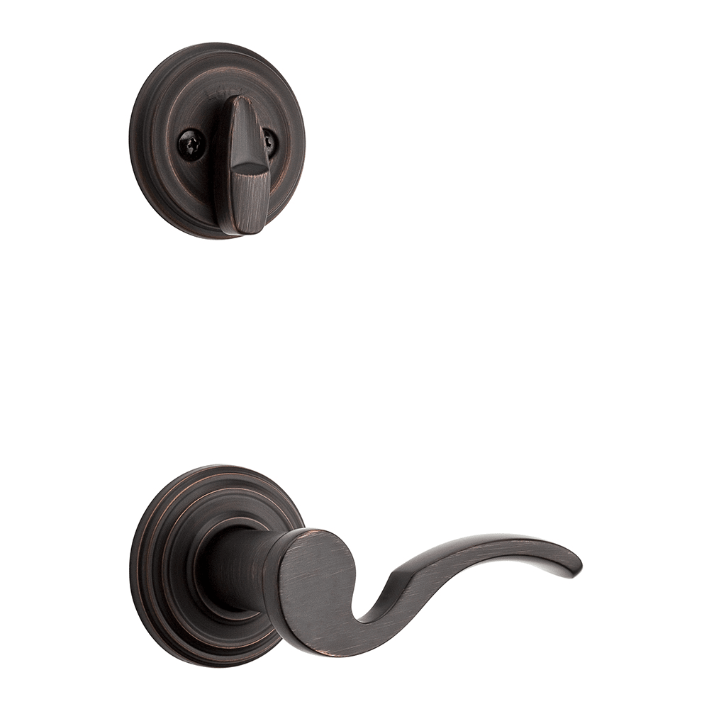 966 Single Cylinder Interior Pack w/ Brooklane Left-Handed Lever for Signature Series Handlesets in Venetian Bronze