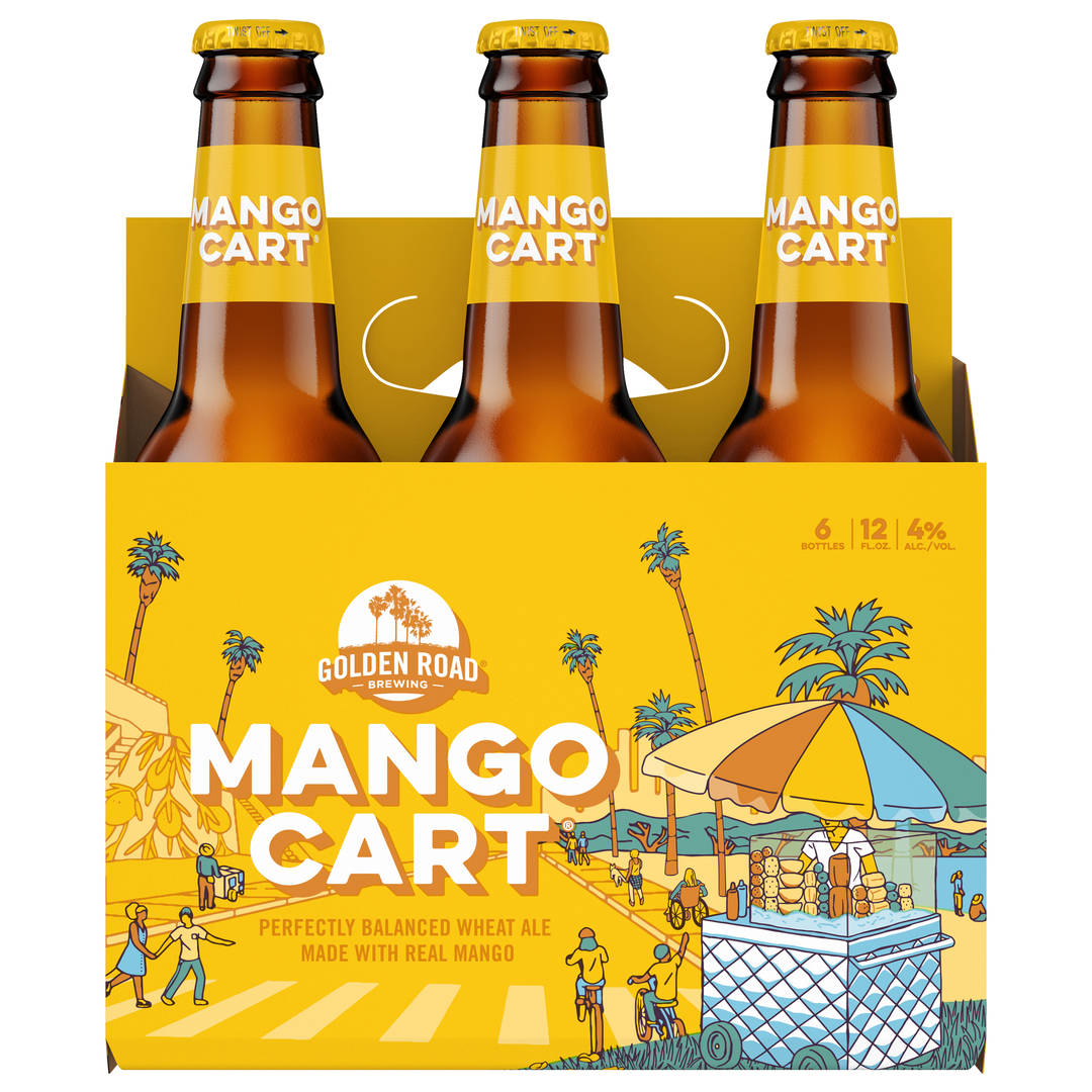 Golden Road Brewing Mango Cart Beer 6 - 12 fl oz Bottles