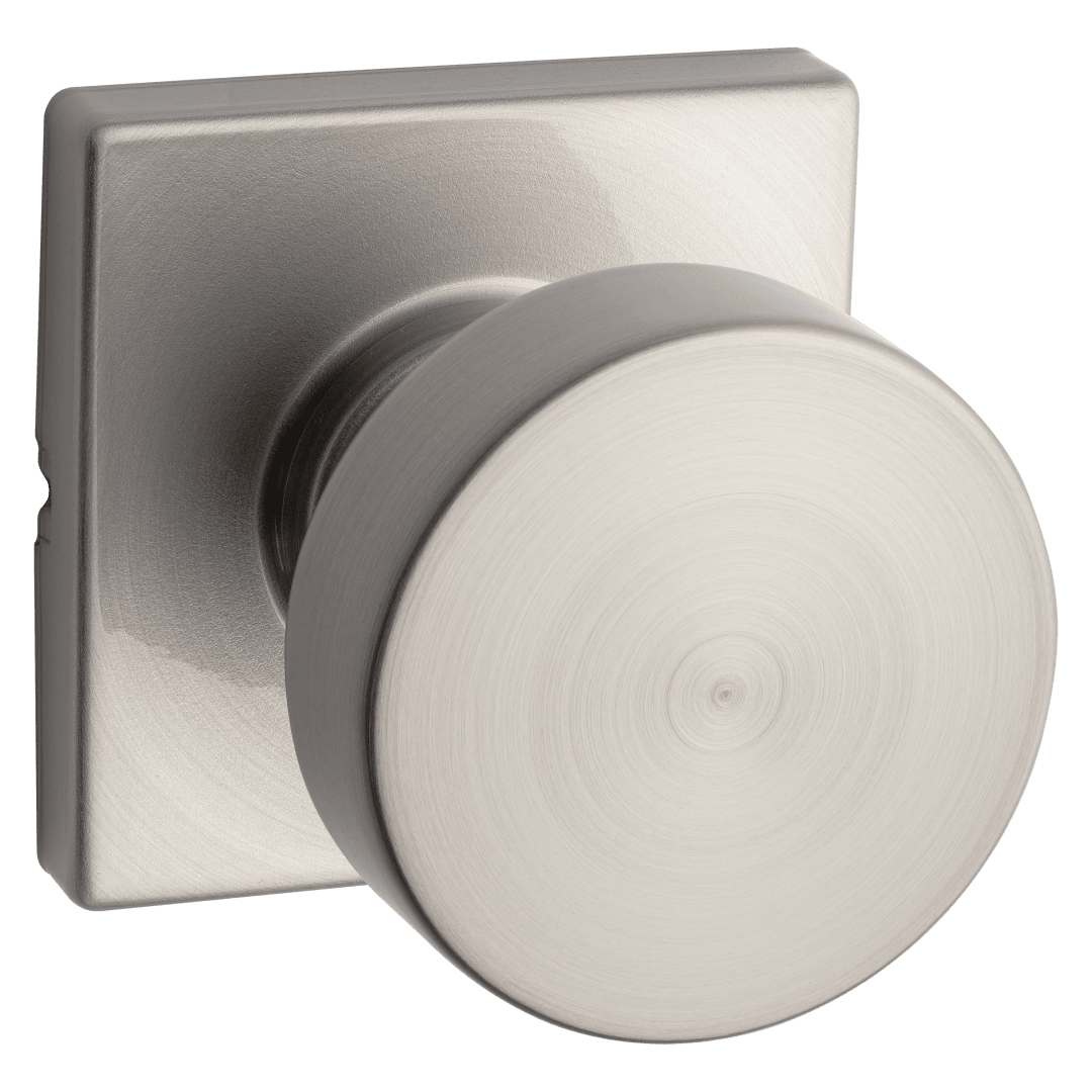 Pismo Square Hall/Closet Door Knob in Satin Nickel