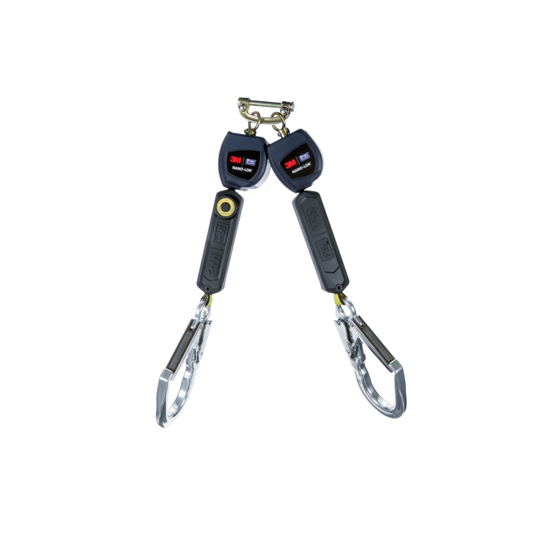 3M™ DBI-SALA® Nano-Lok™ Kişisel Geri Sarımlı Yaşam Hattı, çift kol, Dokuma, 1,94 m, 3101298