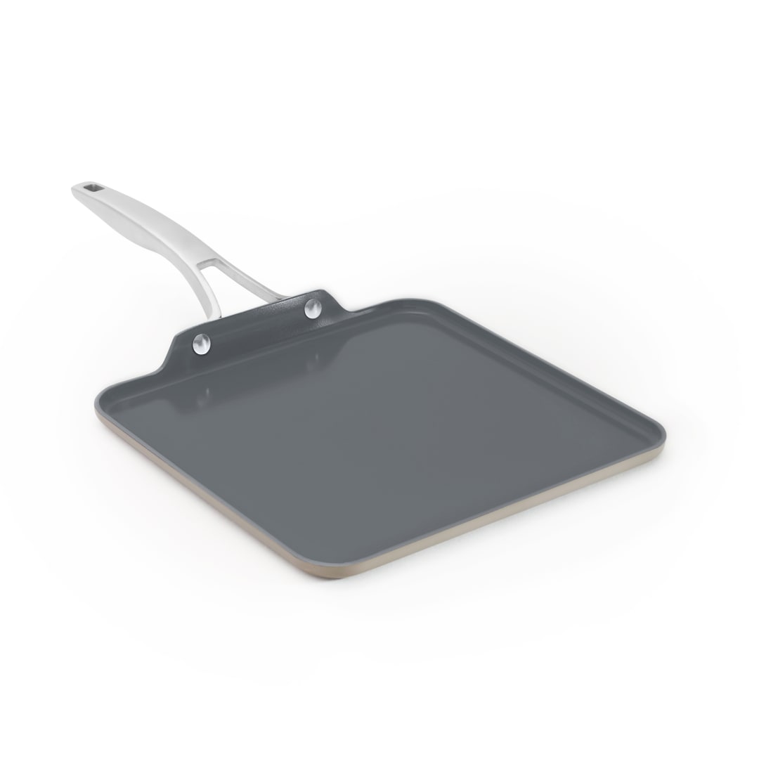 Calphalon®  Premier Ceramic Nonstick 11" Square Griddle, Mushroom Grey