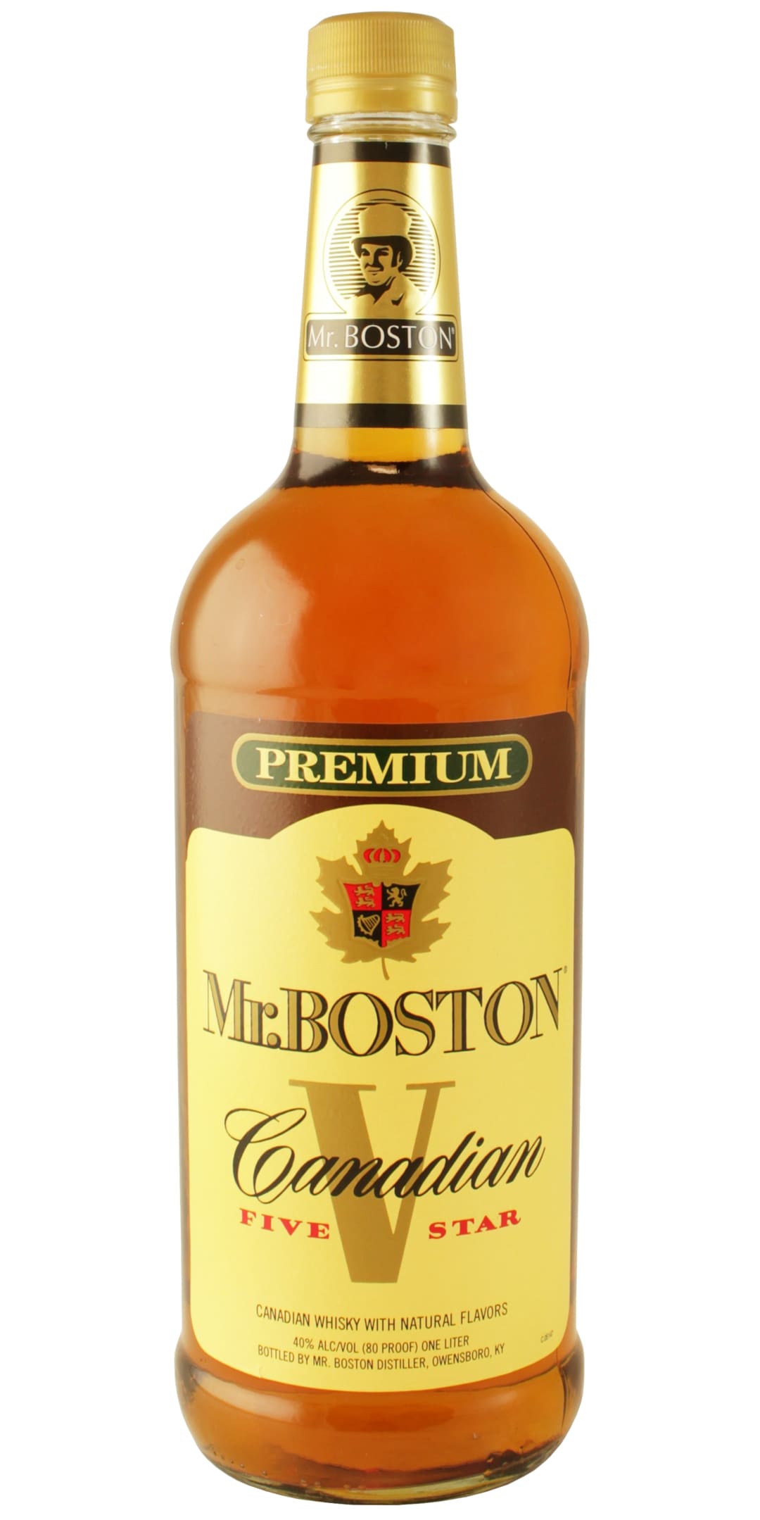 Mr. Boston Five Star Canadian Whisky 1l 80 Proof