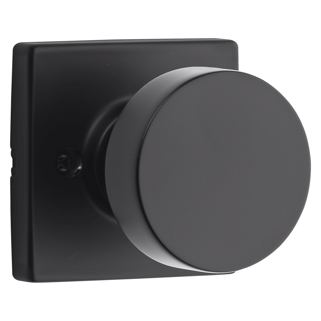 Cambie Passage Knob in Matte Black