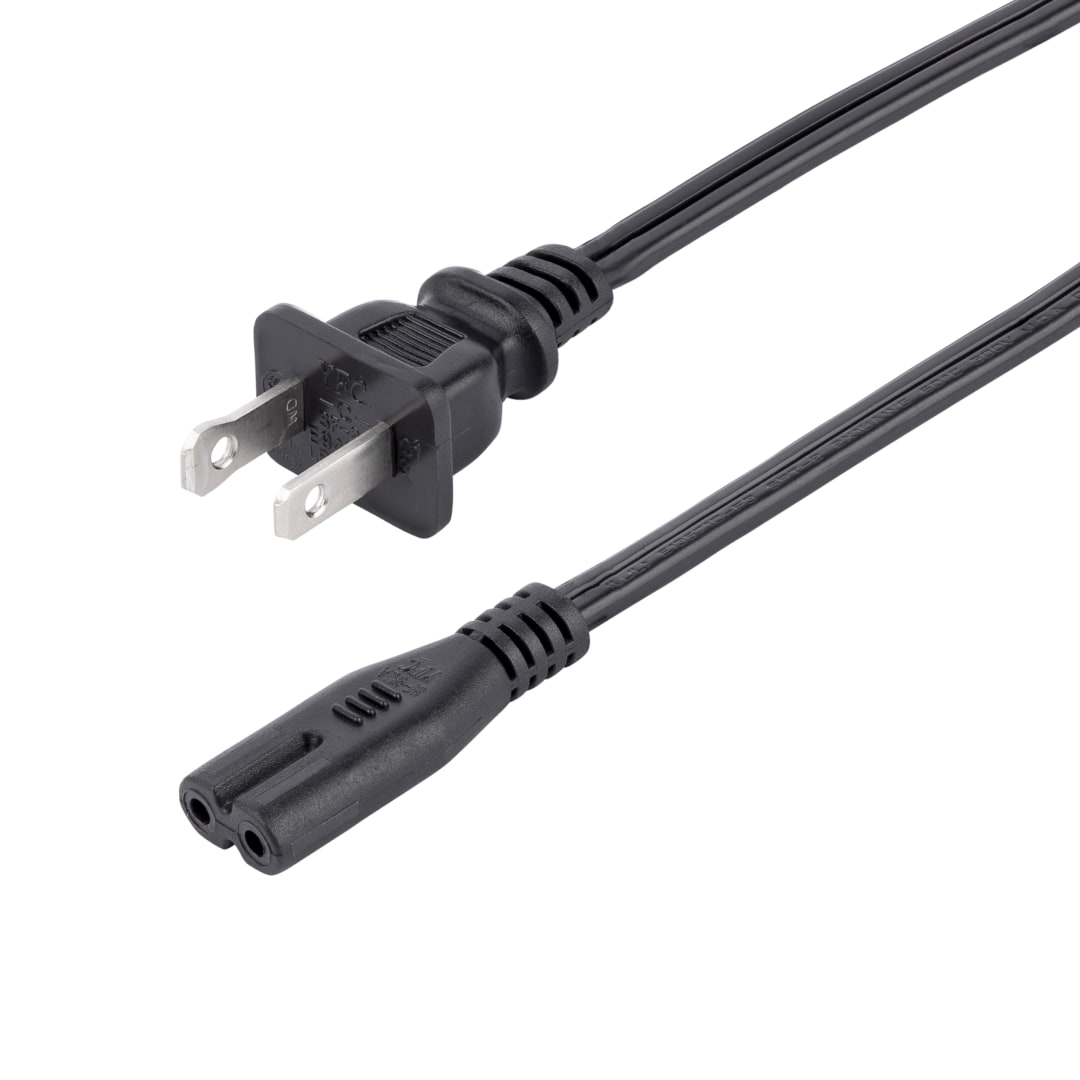 10ft Standard Notebook Power Cord NEMA 1-15P to C7