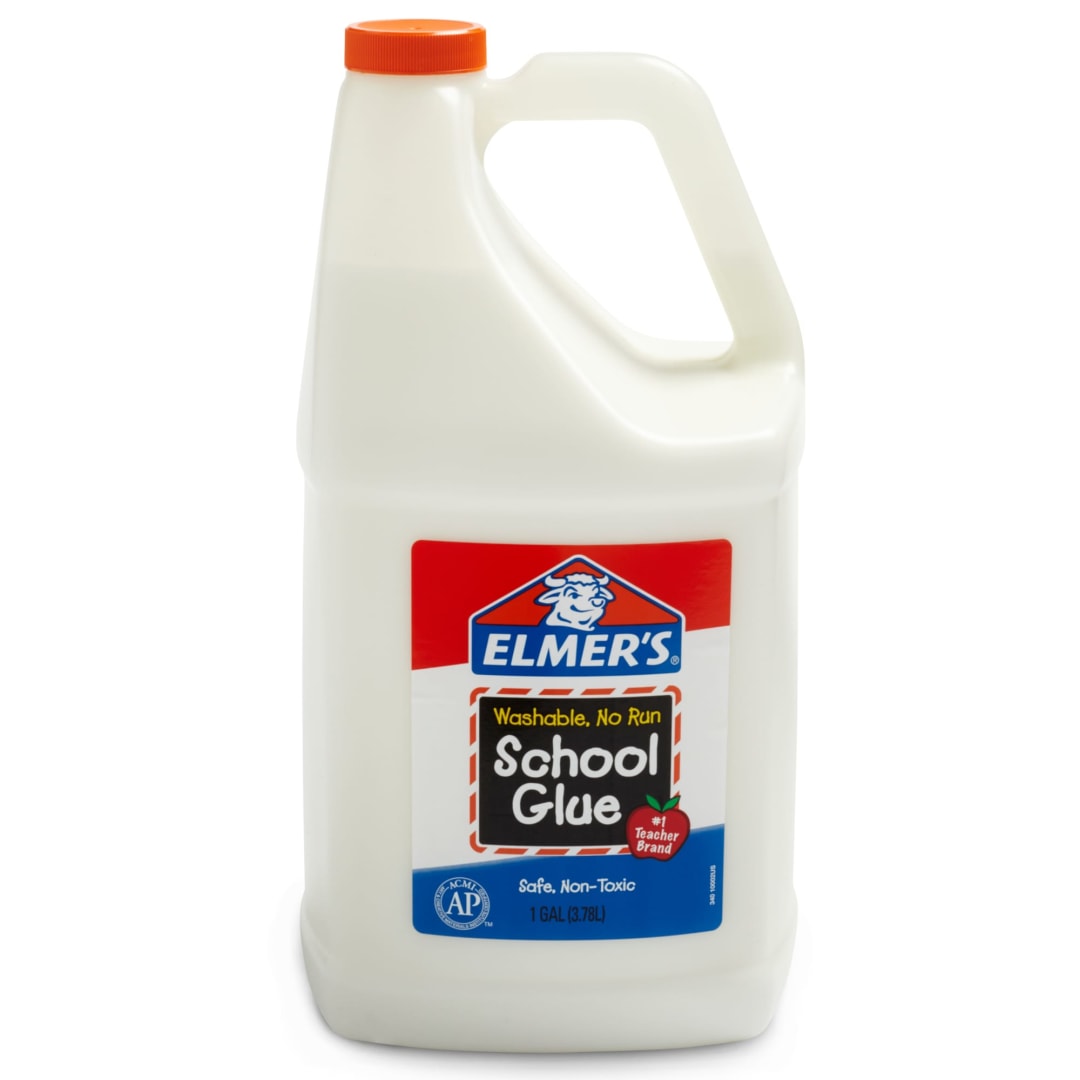 Elmer's Liquid School Glue, Washable, Great for Making Slime, 1 Gallon, 1 Count
