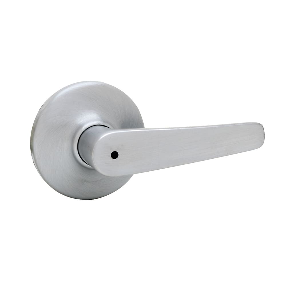 Kim Bed/Bath Lever in Satin Chrome