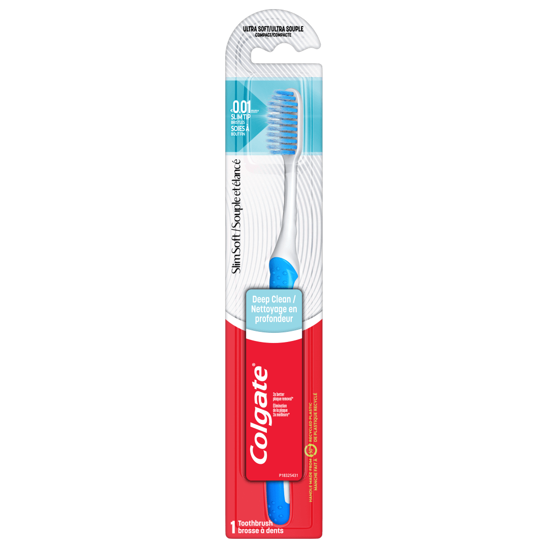 Colgate® SlimSoft™ Gliding Tip Compact Head Toothbrush