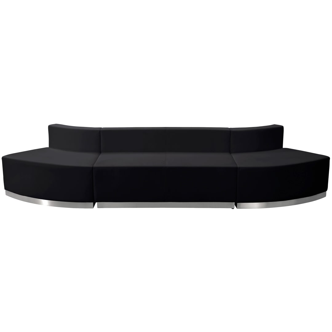 HERCULES Alon Series Black LeatherSoft Reception Configuration, 3 Pieces
