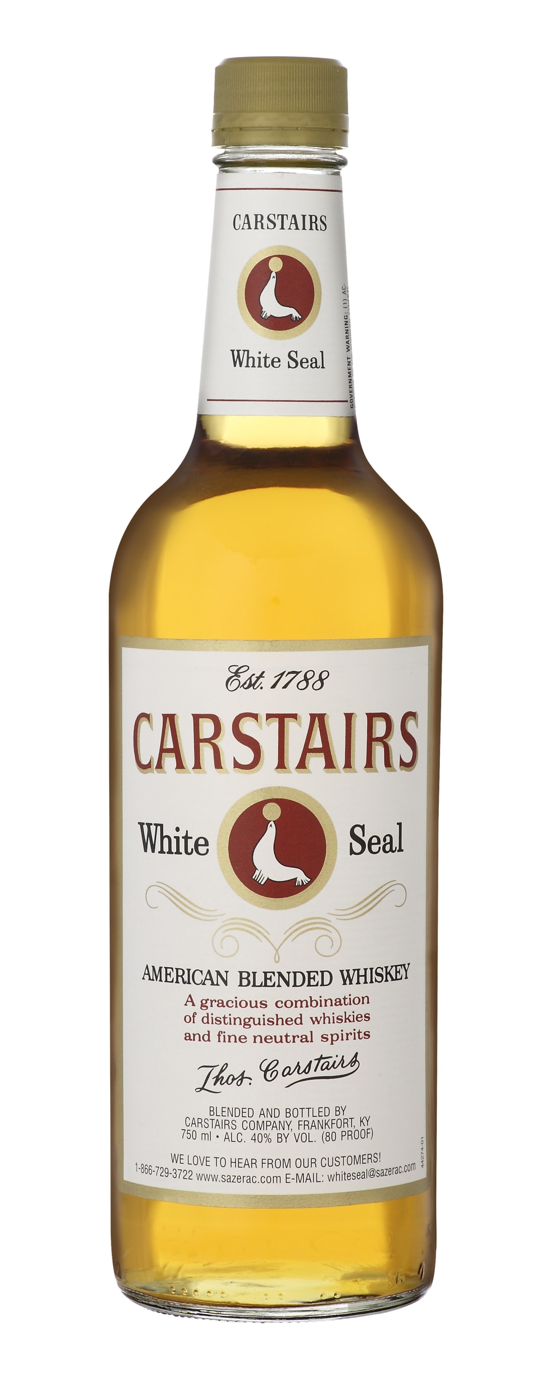 Carstairs Blended Whiskey 750ml 80 Proof