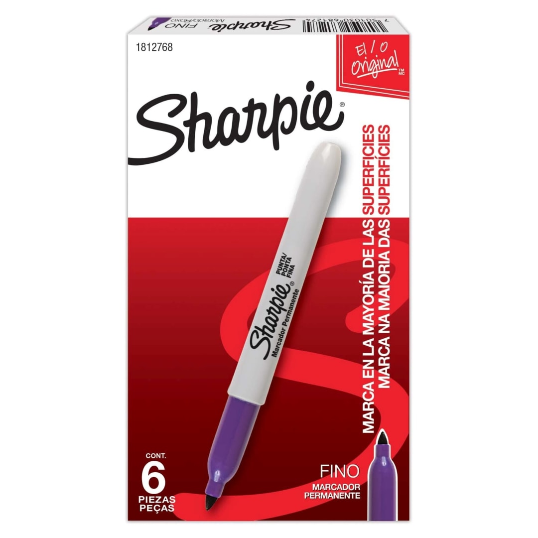 LA PM SHARPIE FINE PURPLE OS 6