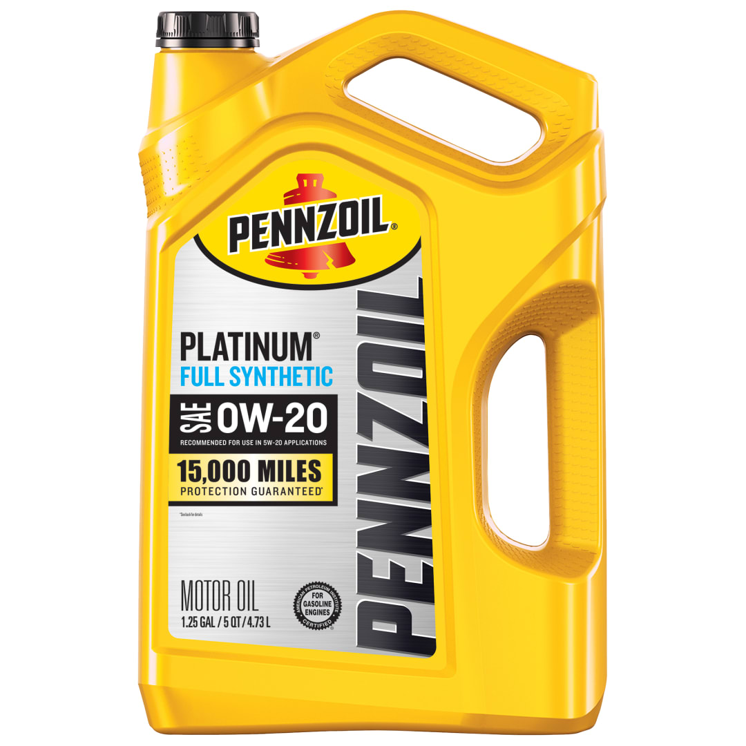 Pennzoil Platinum Full Synthetic 0W-20 Motor Oil, 5 Quart