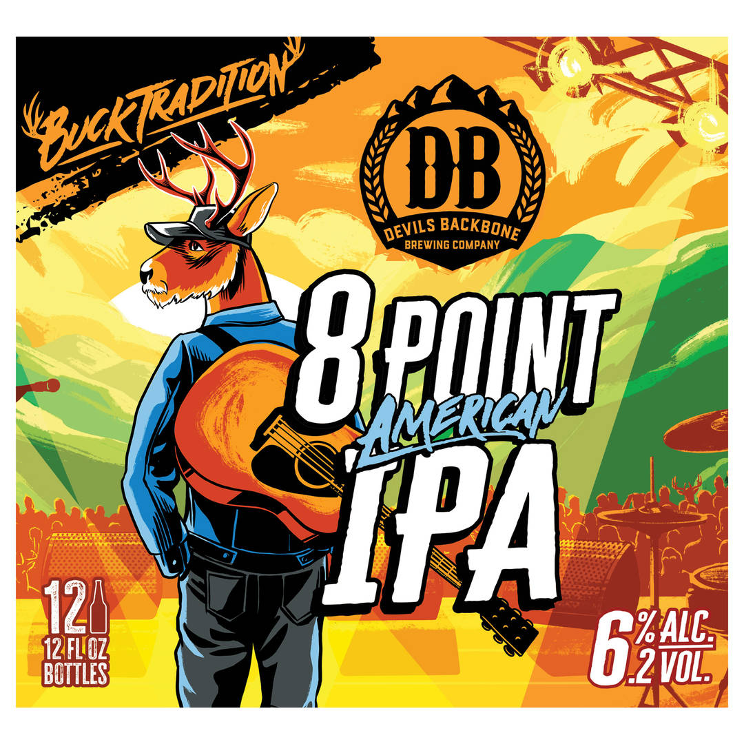 Devils Backbone Brewing Company 8 Point IPA, 12PK 12oz Bottles