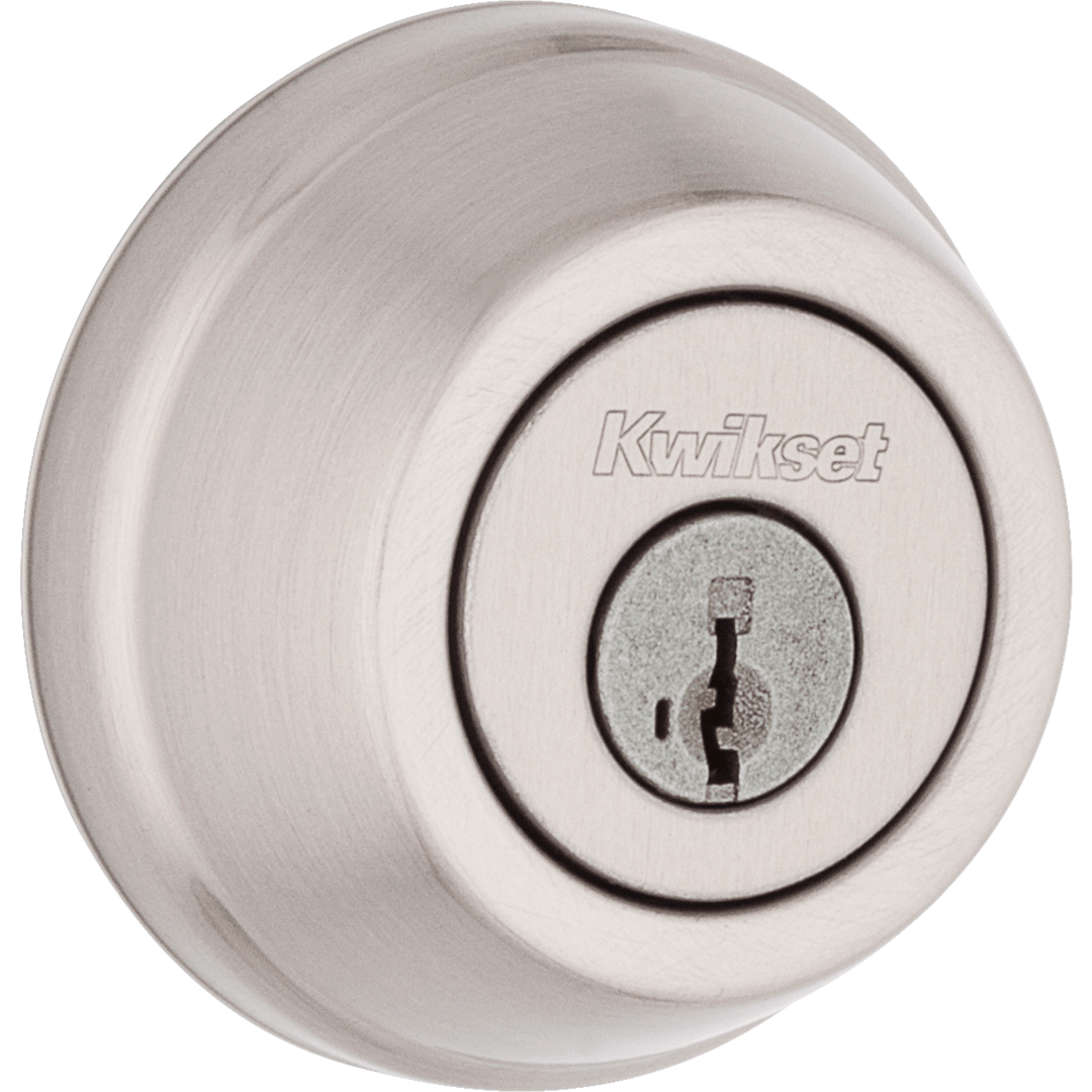 780 Deadbolt Series Single Cylinder Deadbolt in Satin Nickel featuring SmartKey Security