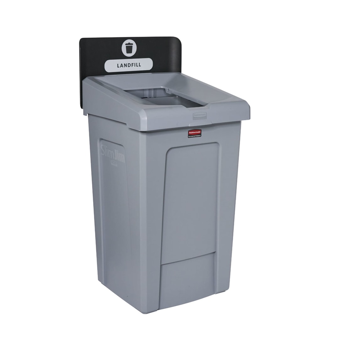 Rubbermaid Commercial Products SLIM JIM 33 GAL 1-Stream Landfill Station