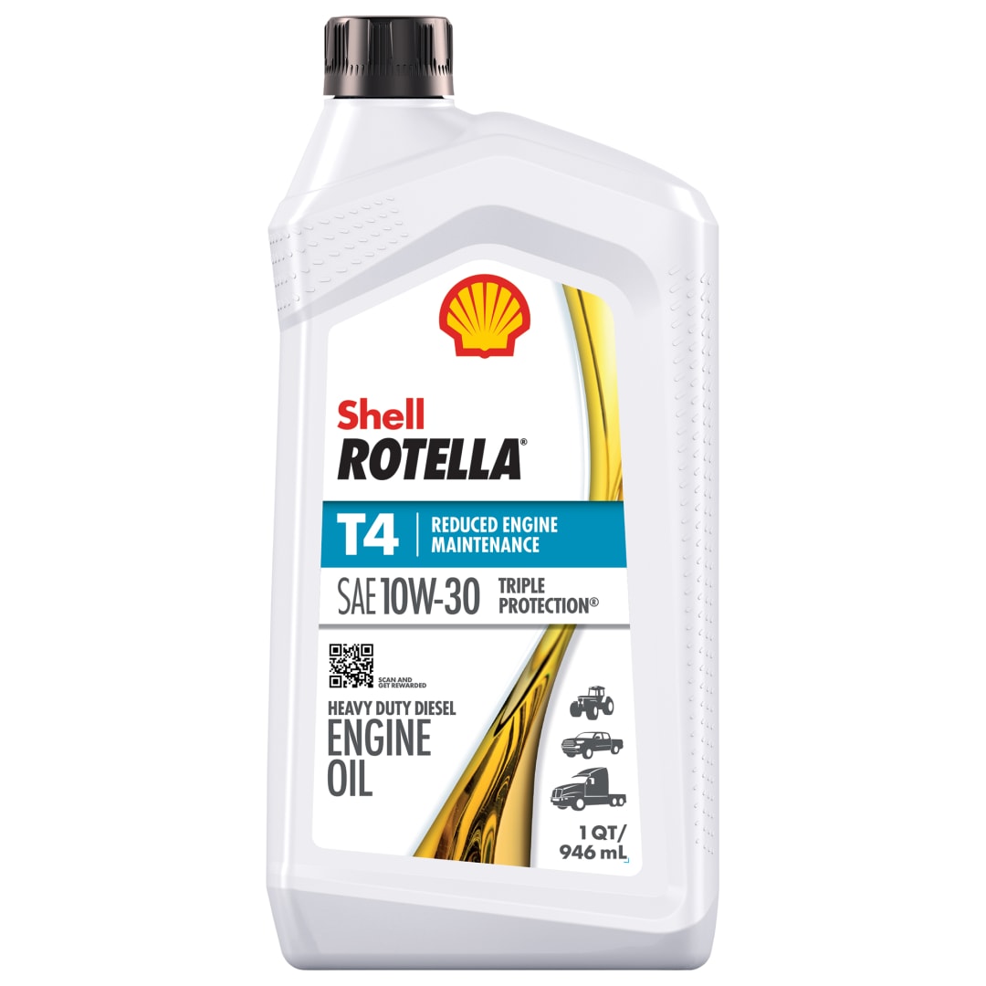 Shell Rotella T4 Triple Protection 10W-30 Diesel Engine Oil, 1 Quart