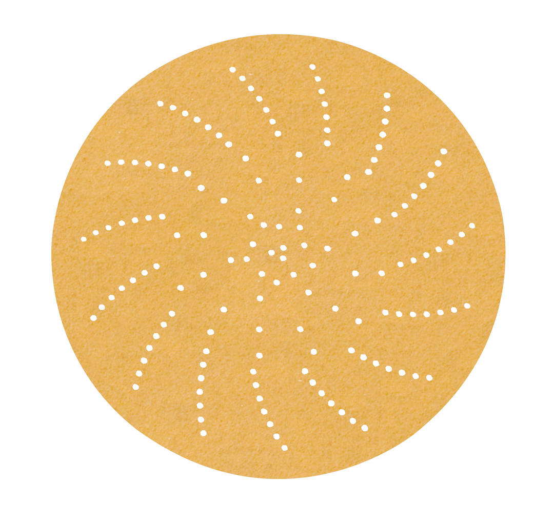 Disco de Lixa Ouro 3M™ Hookit™ 236U – Diâmetro de 127 mm, Clean Sanding, Grão P120