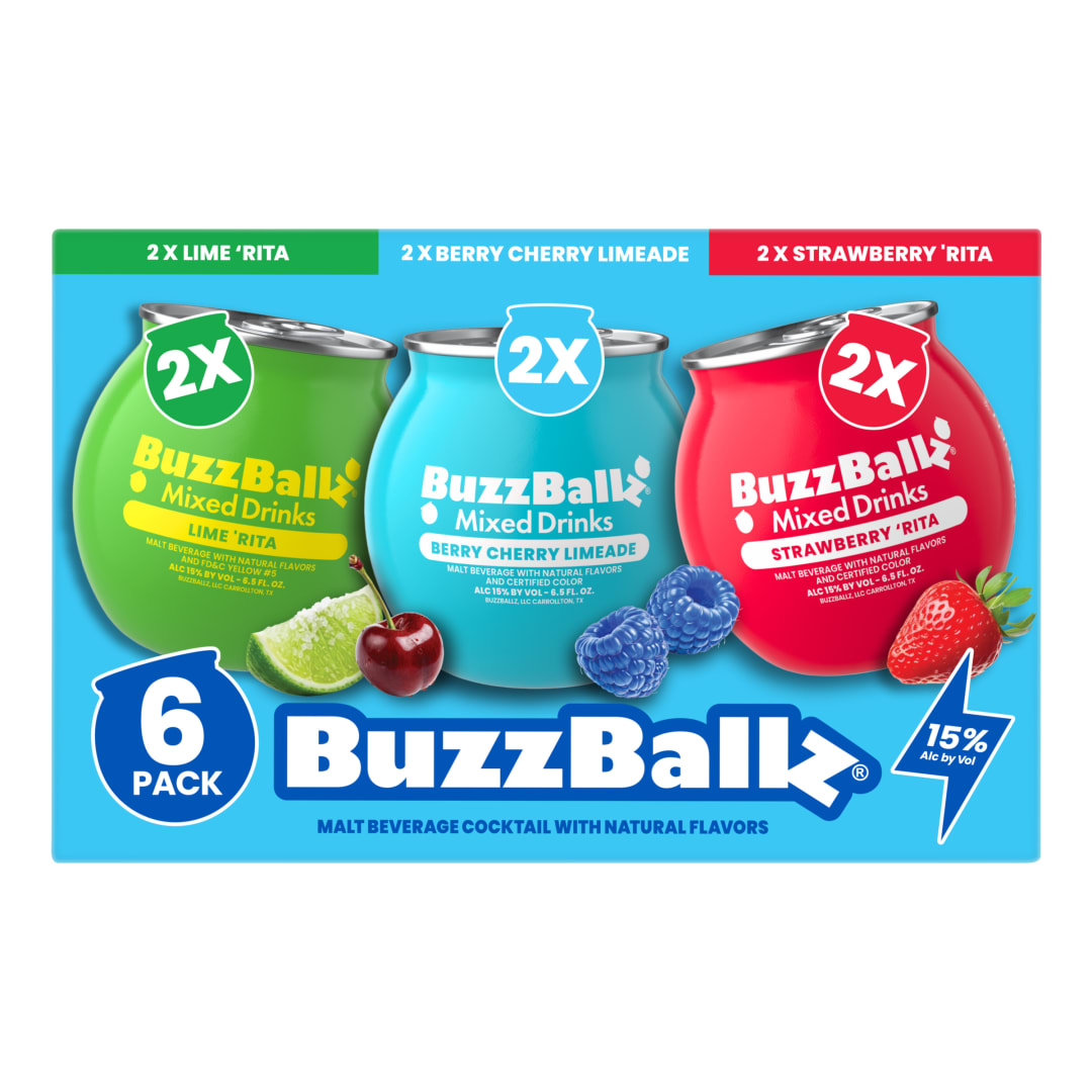 BuzzBallz Everyday Evergreen Malt Beverage 6 Pack 6.5oz 30 Proof