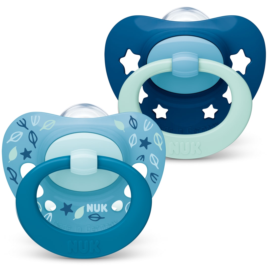 NUK Signature chupetes | 18-36 meses | Silicona sin BPA | Rosa | 2 unidades