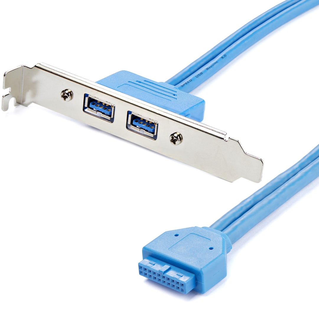 2 Port USB 3 0 A Female Slot Plate Adapter
