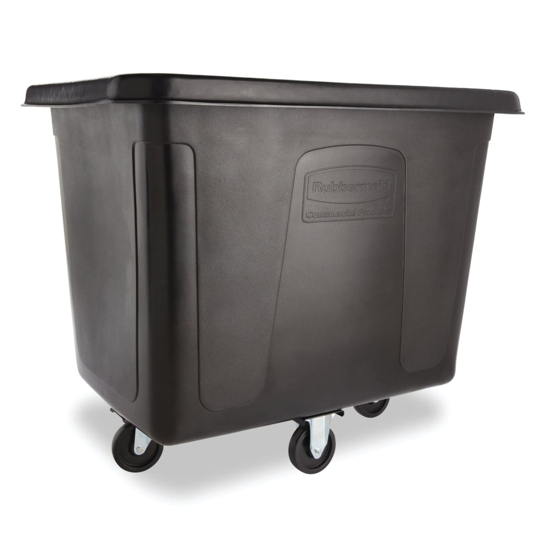 Rubbermaid Commercial Products 16 Cubic Foot, Cube Truck, Black