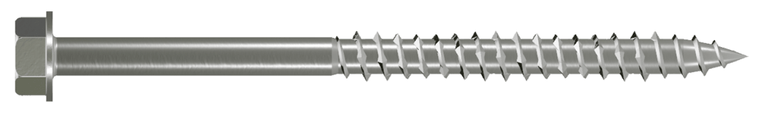 Simpson Strong-Tie SDWH27500SS-RP1 Strong-Drive® SDWH™ TIMBER-HEX SS Screw — 0.275 in. x 5 in. 1/2 Hex, Type 316 (Pack of 7200)