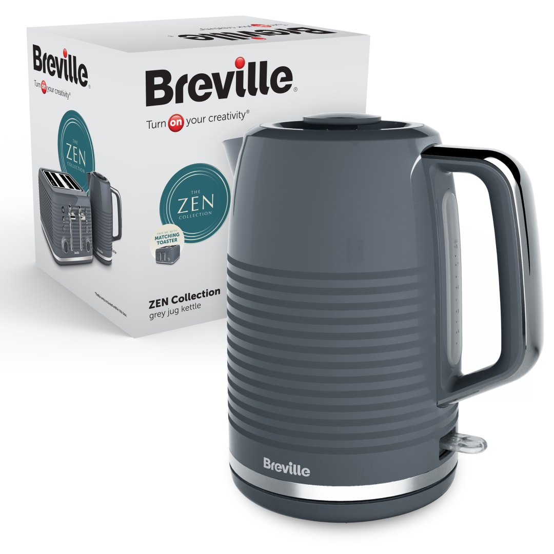 BREVILLE 1.7L PLASTIC KETTLE GREY