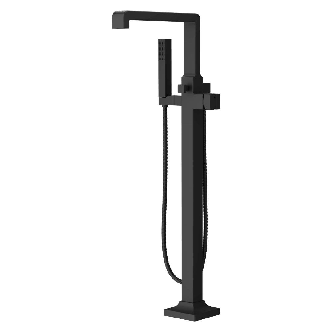 Verve Free Standing Tub Filler without Handles in Matte Black