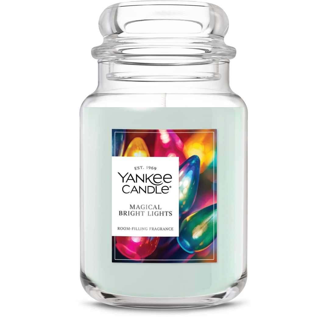 Yankee Candle® Magical Bright Lights Scented Candle, 22oz Large Jar with up to 150 Hour Burn Time, Great for gifting, Holidays