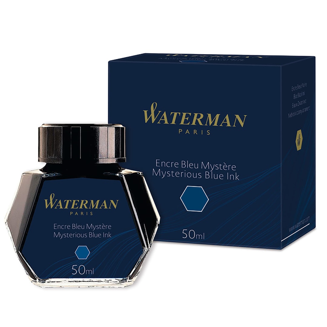Waterman Fountain Pen Mysterious Blue Ink | Bottle l 50ml