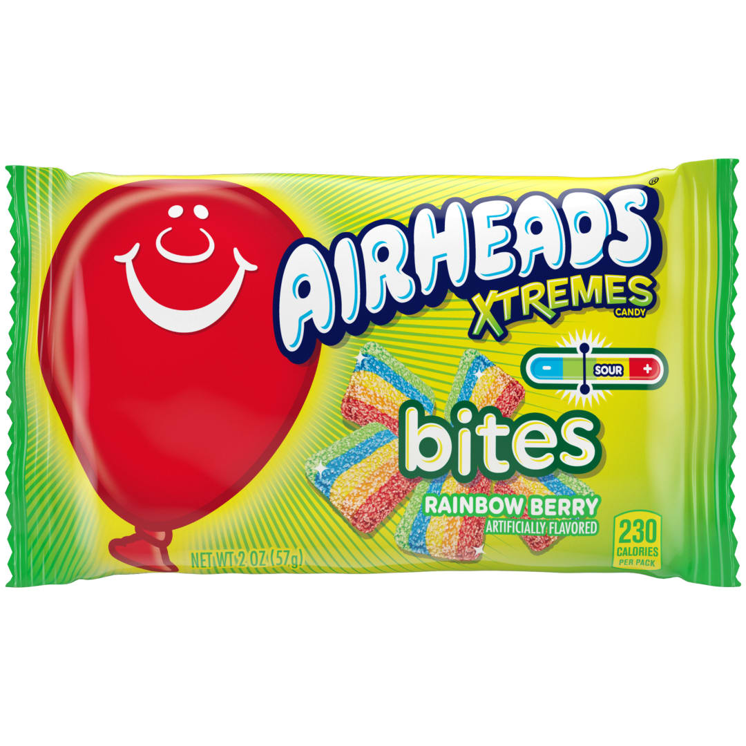 Airheads Xtremes Bites Rainbow Berry 2 oz Bag