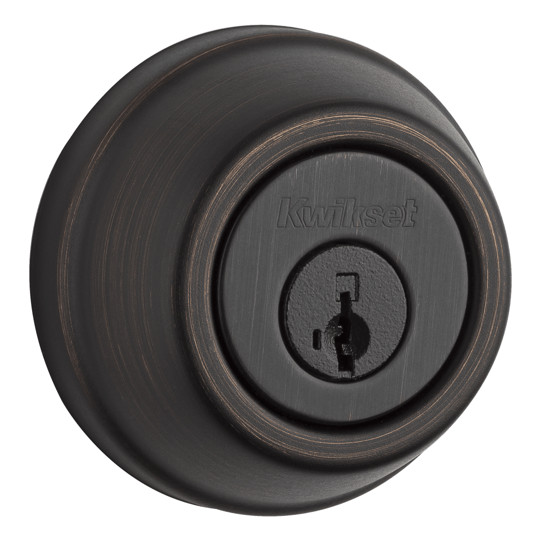 914 Signature Series 2nd Gen Traditional Deadbolt featuring SmartKey Security™ and Home Connect Technology in Venetian Bronze
