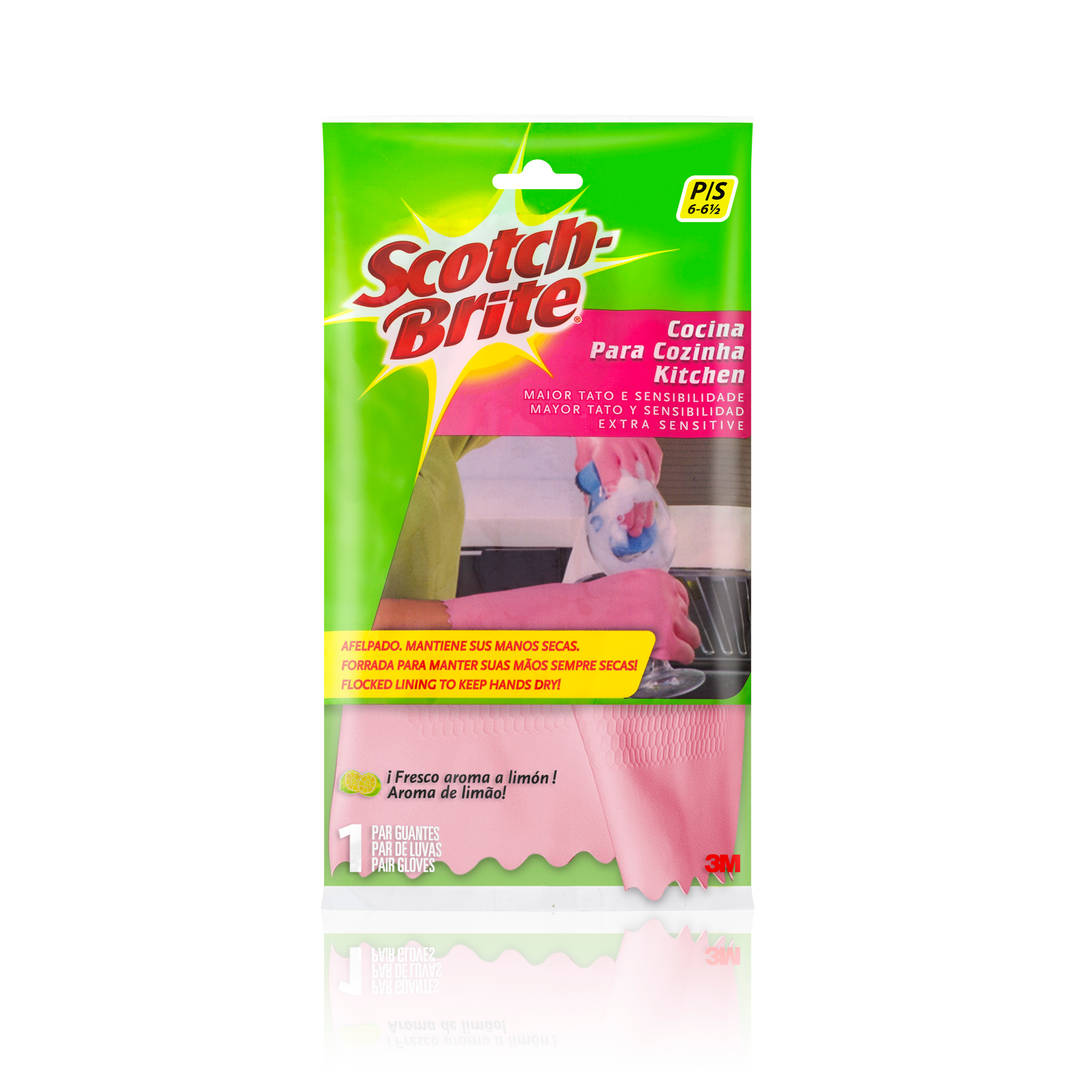 Luva para Cozinha Scotch-Brite™, Pequena, Rosa, 1/Pacote