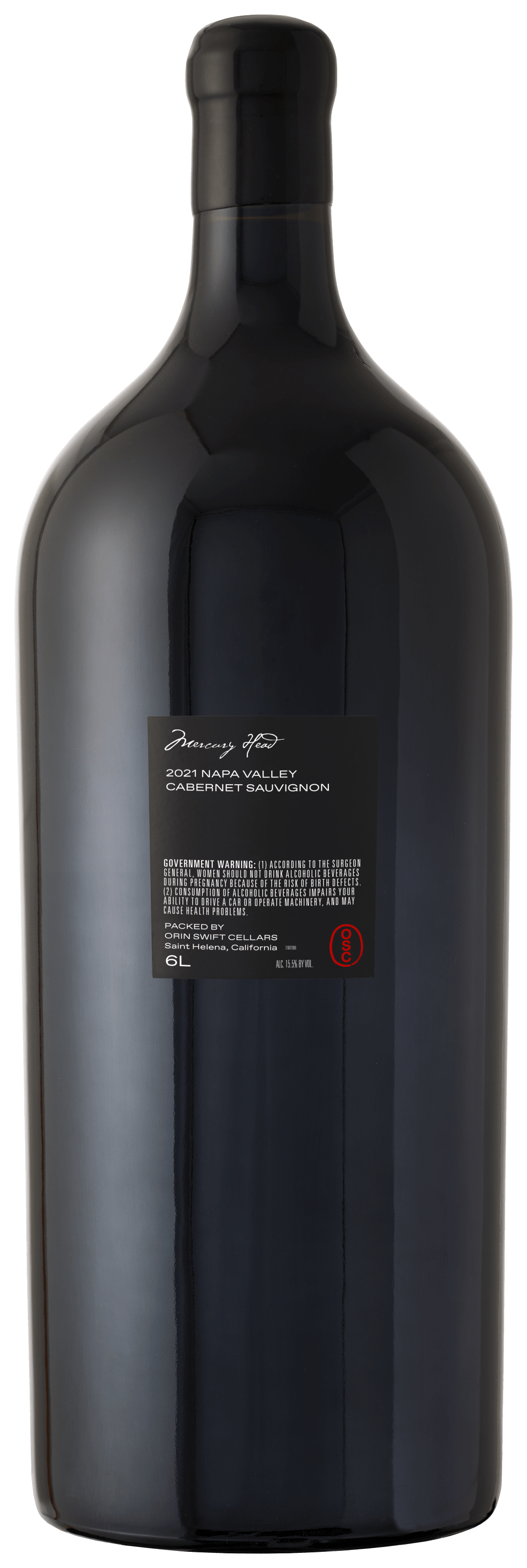 Orin Swift Mercury Head Cabernet Sauvignon Red Wine 6L