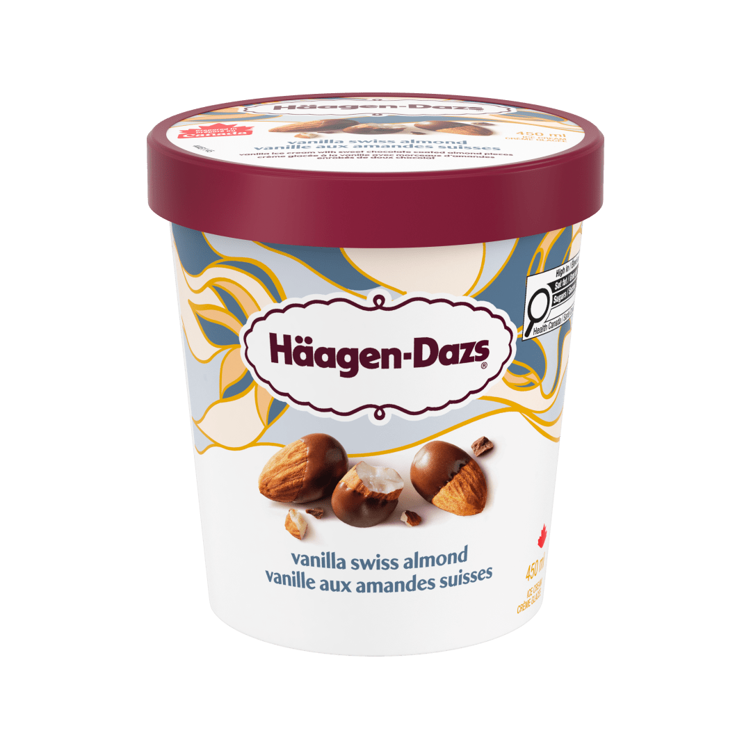 HAAGEN-DAZS VanillaSwissAlm 8x450ml CA