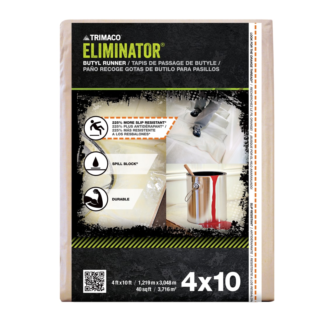 Eliminator® Butyl Drop Cloth, 4'x10'