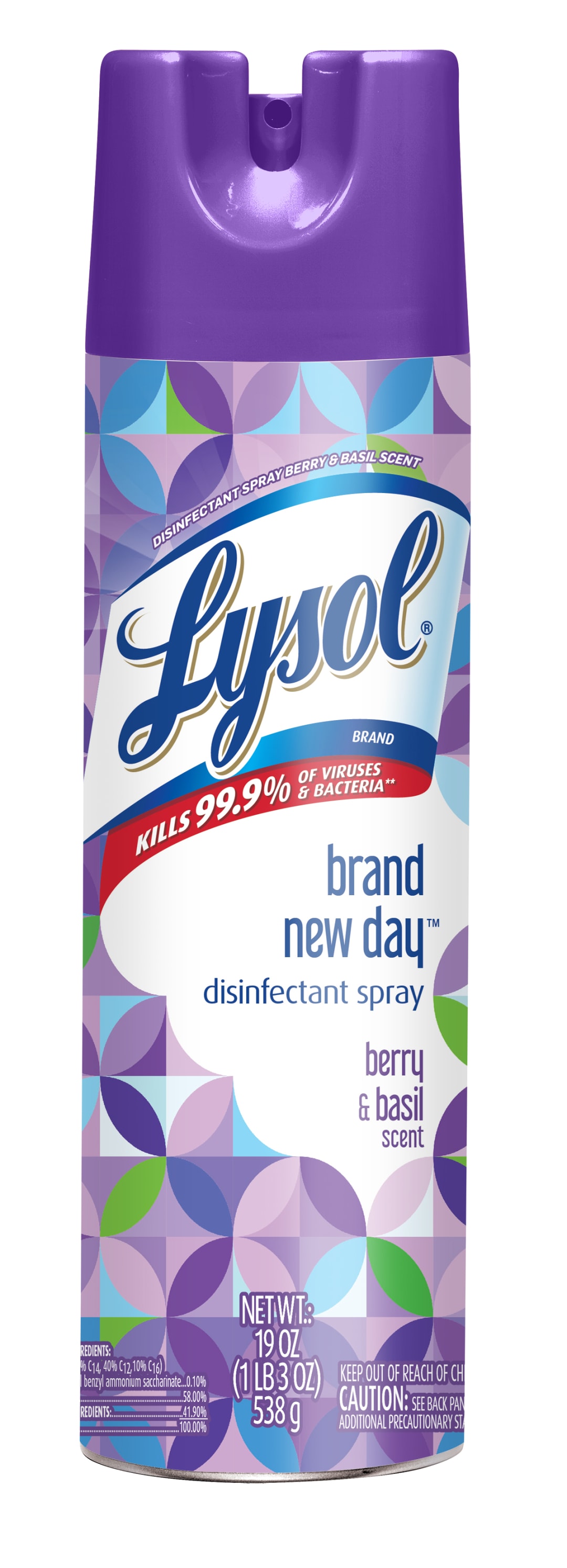 Lysol Brand New Day, Disinfectant Spray, Berry & Basil, 19oz