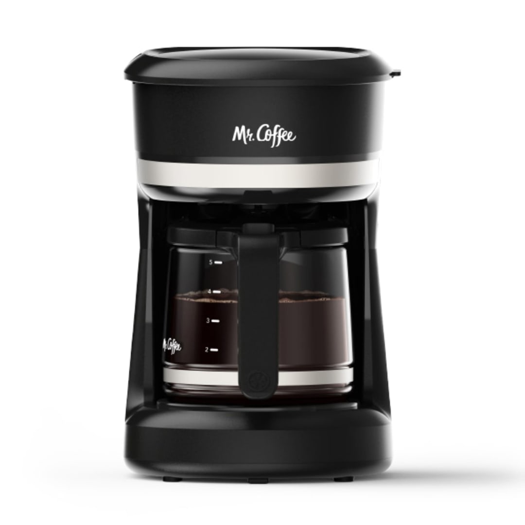 Mr. Coffee® 5 Cup Coffee Maker with One-Touch On/Off Switch, Drip Coffee Maker with Large Showerhead, Auto-Pause, Warming Plate
REVISED
Mr. Coffee® 5 Cup Switch Coffee Maker with One-Touch On/Off Switch, Drip Coffee Maker, Auto-Pause, Warming Plate, Black