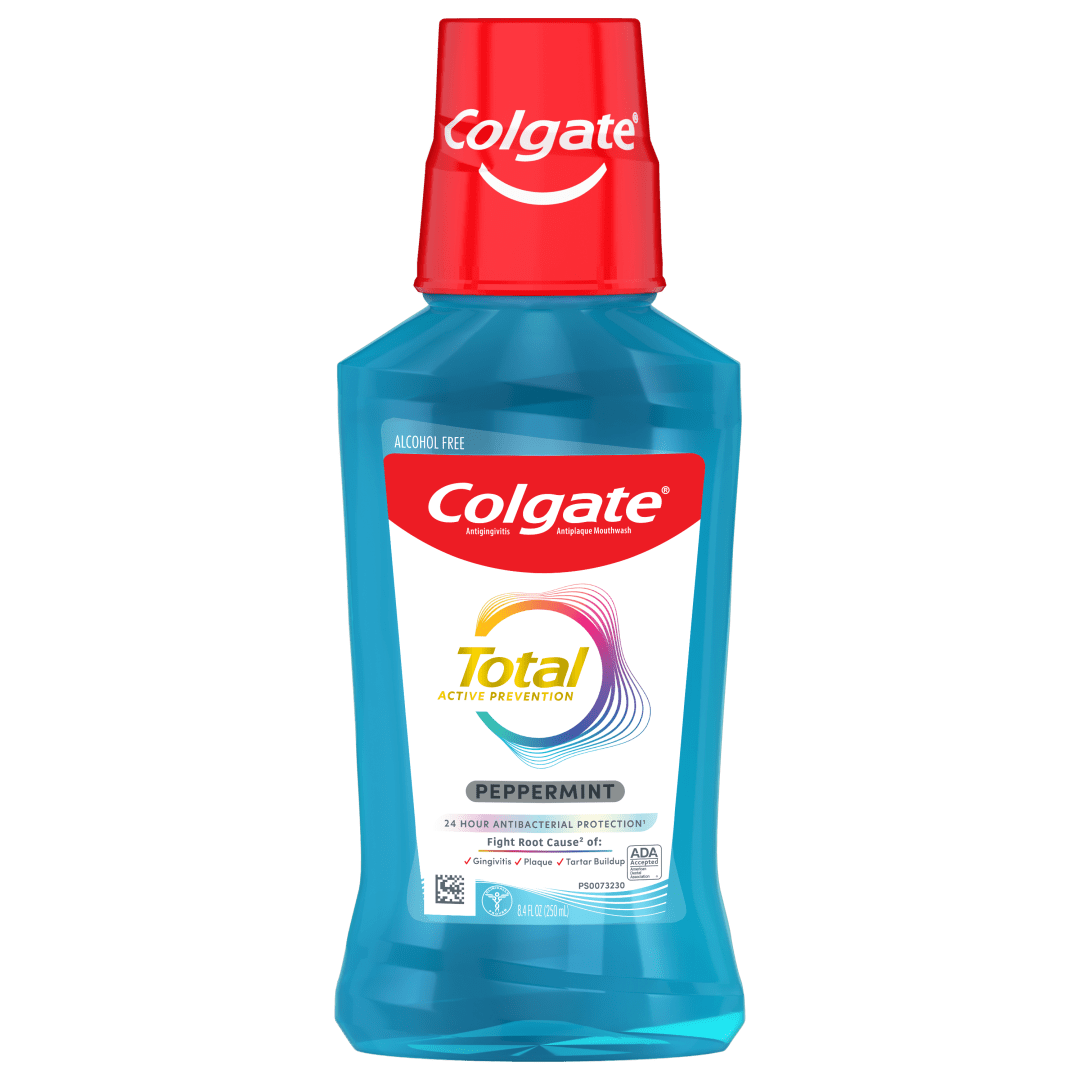 Colgate Total Alcohol Free Mouthwash, Peppermint, 250 mL