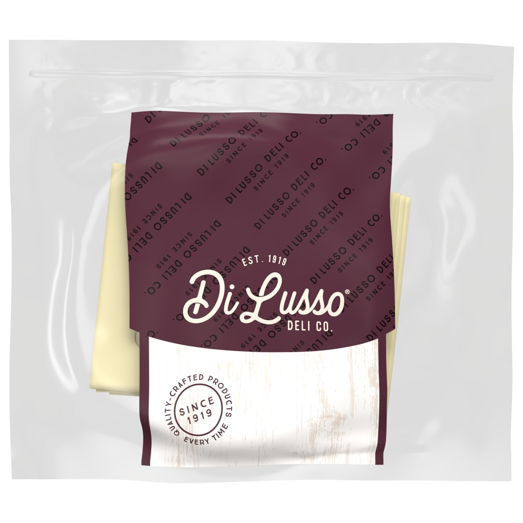 Di Lusso Sliced Swiss Cheese 9OZ Vac pack