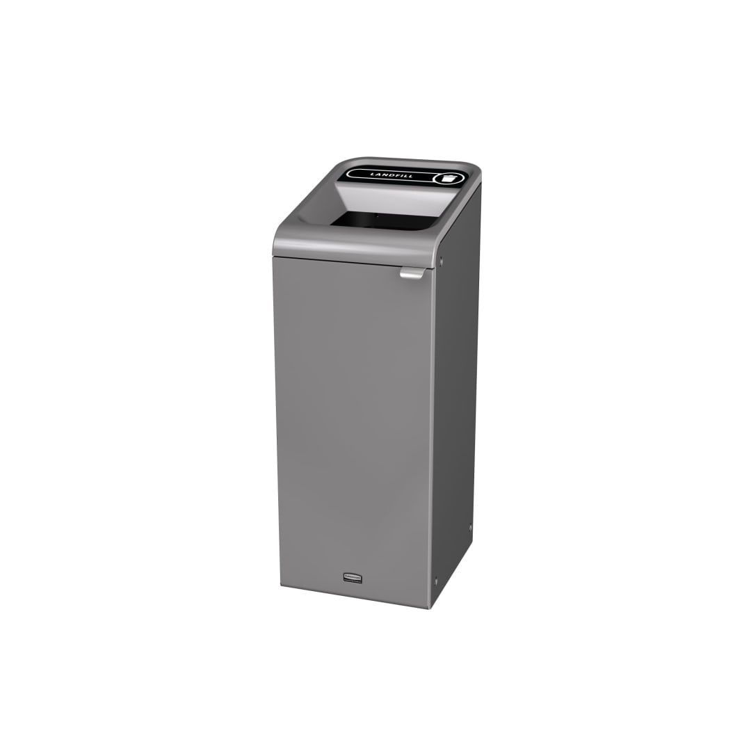 Rubbermaid Commercial Products Configure™ 15 Gal 1-Stream Landfill Trash Can, Grey Stenni