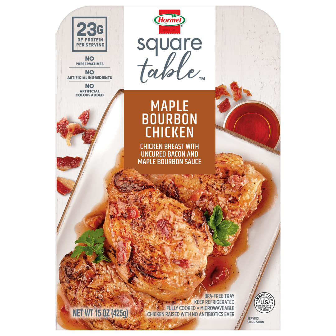 Square Table - Gourmet Chicken - Maple Bourbon Bacon
