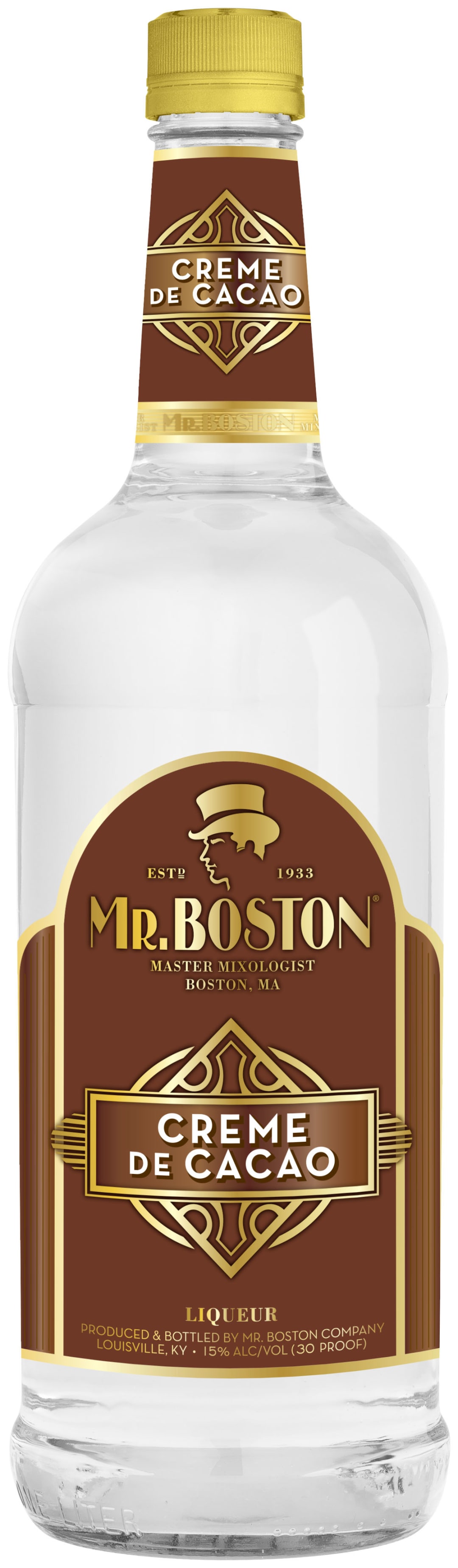 Mr. Boston Creme De Cacao White Liqueur 1l 30 Proof