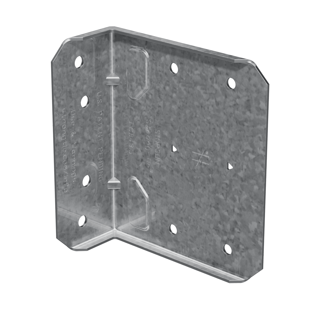 Simpson Strong-Tie FCB43.5-R25 FCB 3-1/2-in. Bypass Framing Fixed-Clip Connector (25-Qty) (Pack of 144)